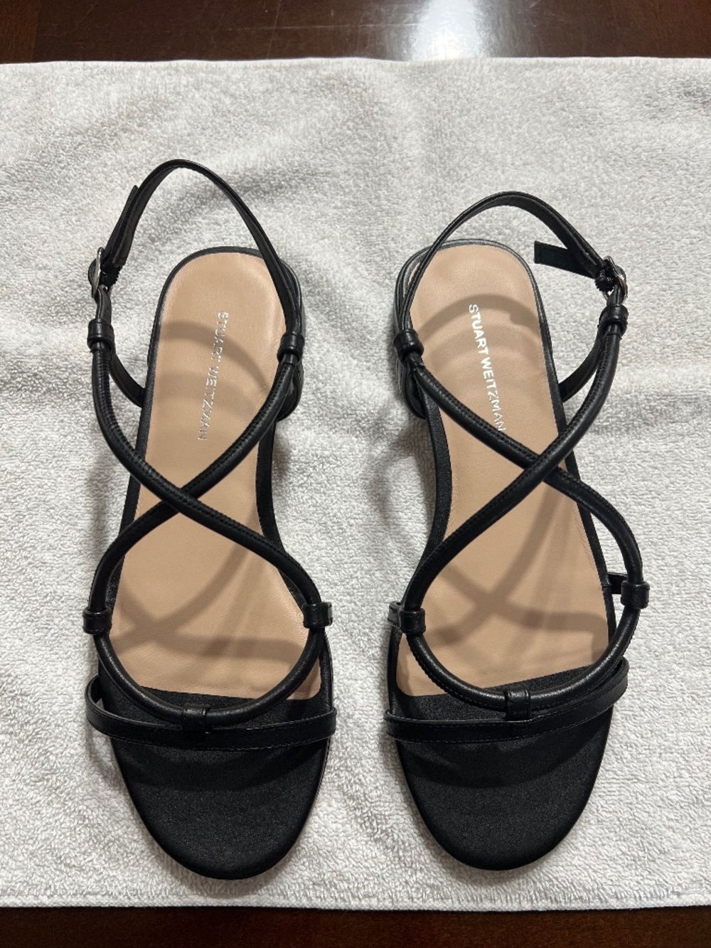 Stuart Weitzman Nilla Sandal - Black - Size 7